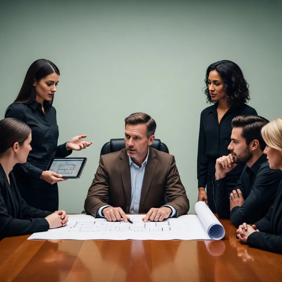 Especialistas analisando dados do mercado